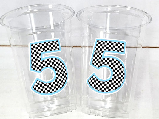 RACING PARTY CUPS - Race Car Cups Racing Birthday Cups Racing Birthday Cups Race Car Party Favors Racing Party Favors Racing Decorations