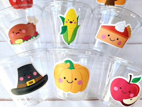 THANKSGIVING PARTY CUPS -Turkey Party Cups Thanksgiving Cups For Kids Turkey Kids Thanksgiving Cups Thanksgiving Party Favors Pumpkin Cups