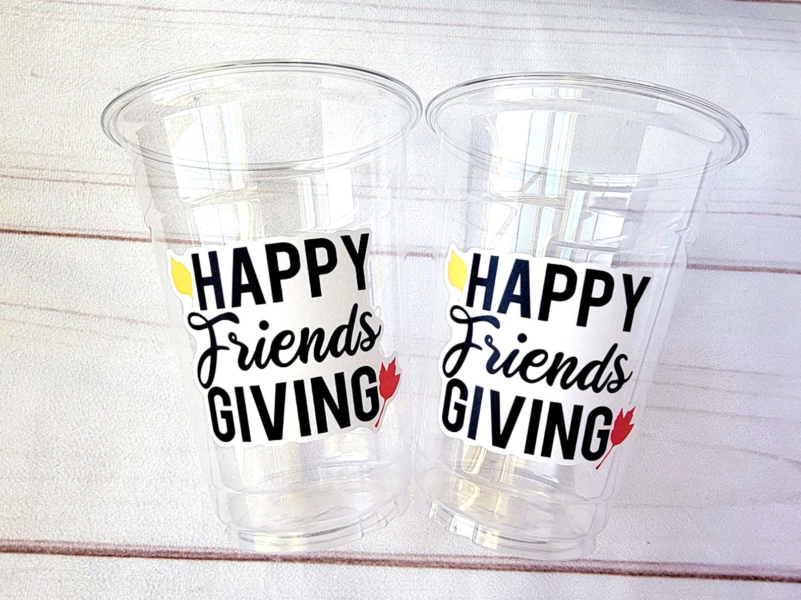 FRIENDSGIVING PARTY CUPS - Friendsgiving Cups Friendsgiving Decorations Happy Friendsgiving Party Friendsgiving Party Favors Thanksgiving
