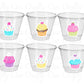 CUPCAKE PARTY CUPS -Cupcake Party Favors Cupcake Birthday Cups Candy Buffet Cups Decorations Sweet 16 Party Cups Favors Cupcake 1st Birthday
