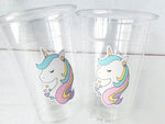 UNICORN PARTY CUPS - Unicorn Cups Unicorn Birthday Unicorn Party Unicorn Party Favors Unicorn Decorations Unicorn Baby Shower Rainbow Cups
