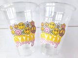 70s PARTY CUPS - 70s Birthday Cups 70's Party Cups 70's Decorations 70's Birthday Party Groovy Birthday Party Decorations Groovy Party Cups