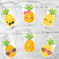 LUAU PARTY CUPS Aloha Party Cups Luau Party Decoration, Luau Party Supplies Luau Baby Shower Tropical Party Decorations Pineapple Apple Cups