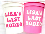 Cowgirl Last Rodeo Cups Cowgirl Let's Go Girls Cups Rodeo Party Cups Cowgirl Bachelorette Party Cups Favors Bachelorette Party Favors Gifts