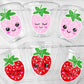 STRAWBERRY PARTY CUPS - Strawberry Birthday Cups Strawberry Cups First Birthday Strawberry Party Decorations Strawberry Baby Shower