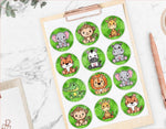 Safari Party Stickers Safari Party Favors Safari Candy Bag Stickers Safari Stickers Safari Party Favors Safari Party Safari Animals Jungle