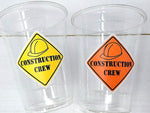 CONSTRUCTION PARTY CUPS - Hard Hat Party Cups Construction Party Cups Construction Birthday Construction Party Construction Decorations