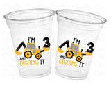 CONSTRUCTION PARTY CUPS - Hard Hat Party Cups Construction Party Cups Construction Birthday Construction Party Construction Decorations