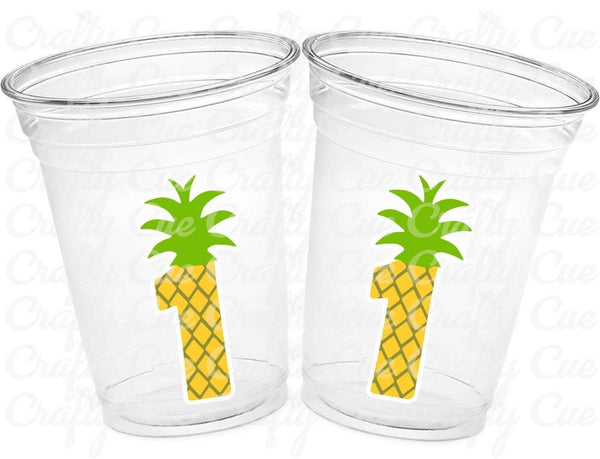 LUAU PARTY CUPS -Aloha Party Cups Luau Party Decoration Pineapple Party Cups Luau Baby Shower Tropical Party Decorations Luau First Birthday
