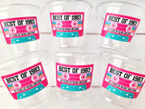 Disposable Pink 40th Party Cups - Best of 1983, 40th Birthday Party 40th Birthday Favors 40th Party Cups 40th Party, 1983 Birthday Party