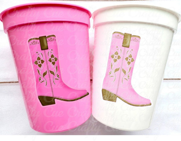 Cowgirl Boot Party Cups Cowgirl Let's Go Girls Cups Rodeo Party Cups Cowgirl Bachelorette Party Cups Favors