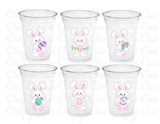 RABBIT PARTY CUPS - Easter Party Cups Rabbit Party Favors Rabbit Cups Easter Party Cups Easter Bunny Cups Easter Party Favor Cups Easter Cup