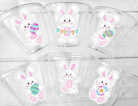 RABBIT PARTY CUPS - Easter Party Cups Rabbit Party Favors Rabbit Cups Easter Party Cups Easter Bunny Cups Easter Party Favor Cups Easter Cup