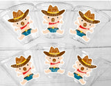 COWBOY BABY SHOWER Party Cups - Cowboy Cups Cowboy Party Decorations Cowboy Baby Shower Decorations Baby Sprinkle Birthday Decoration Favor
