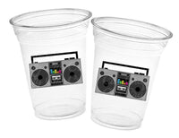 BOOMBOX PARTY CUPS -I Love the 80'S Party Cups 80s Birthday Cups 80's Party Cups 80's Decorations Birthday Party Decorations 80s 90s Boombox