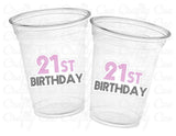 21st PARTY CUPS -21st Birthday Party 21st Party Decorations 21st Party Favors 21st Birthday 21 Birthday Party 21st Party Supplies Finally 21