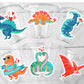 Dinosaur Valentine's Cups - Disposable Valentine’s Party Cups Classroom Party Cups Class Cups Valentines Day Favors Dinosaur Valentines Cups