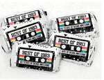 30 - 40th Birthday Cassette Tape Stickers 40th Birthday Stickers or Mini Candy Bar Wrapper Vintage 40th Birthday Best of 1983 Birthday