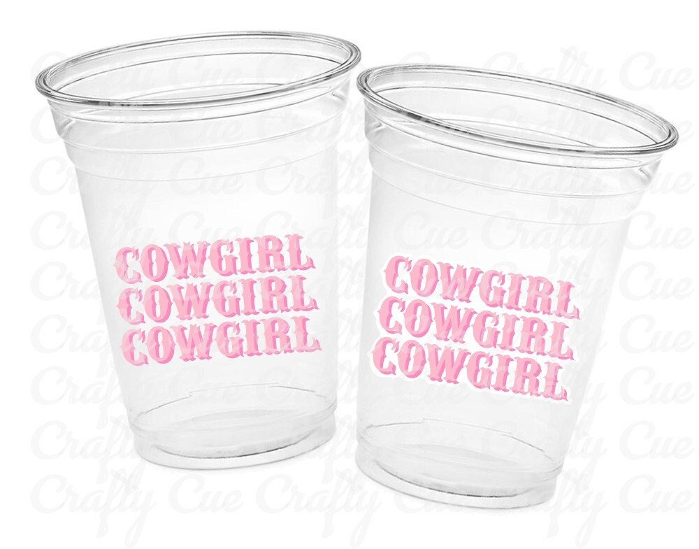 COWGIRL PARTY CUPS - Cowgirl Cups Cowgirl Party Decorations Cowgirl Baby Shower Decorations Baby Sprinkle Cowgirl Boots Birthday Decor Favor