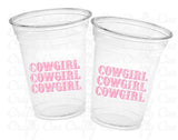 COWGIRL PARTY CUPS - Cowgirl Cups Cowgirl Party Decorations Cowgirl Baby Shower Decorations Baby Sprinkle Cowgirl Boots Birthday Decor Favor