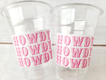 COWGIRL PARTY CUPS - Cowboy Party Cups Cowgirl Cups Cowgirl Party Decorations Cowgirl Bachelorette Party Cowgirl Howdy Birthday Rodeo Party