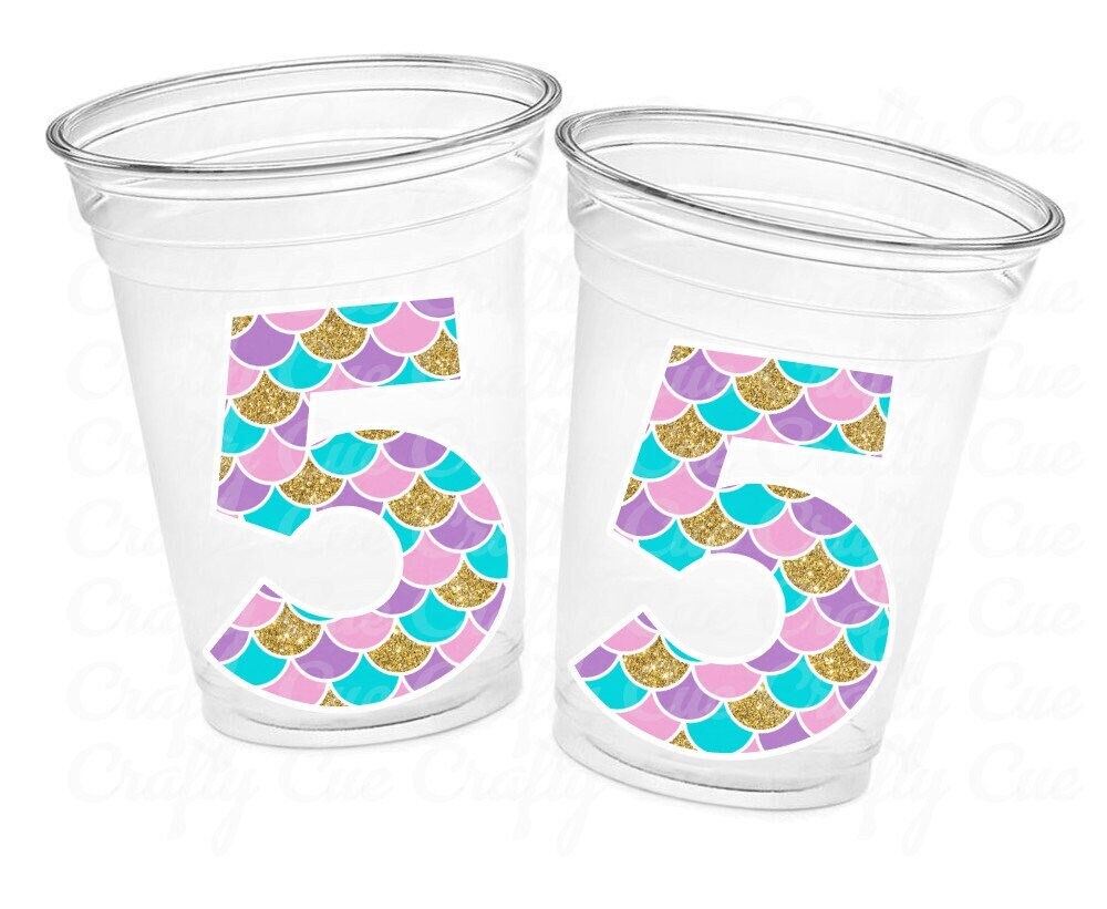 MERMAID PARTY CUPS - Mermaid Birthday Cups Mermaid Party Cups Mermaid Party Decorations Mermaid Party Favors Mermaid Mermaid Party Decor
