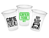 GAMING PARTY Cups - Video Game Cups Video Game Party Cups Level Up Party Decorations Gamer Baby Shower Decorations Video Game Birthday