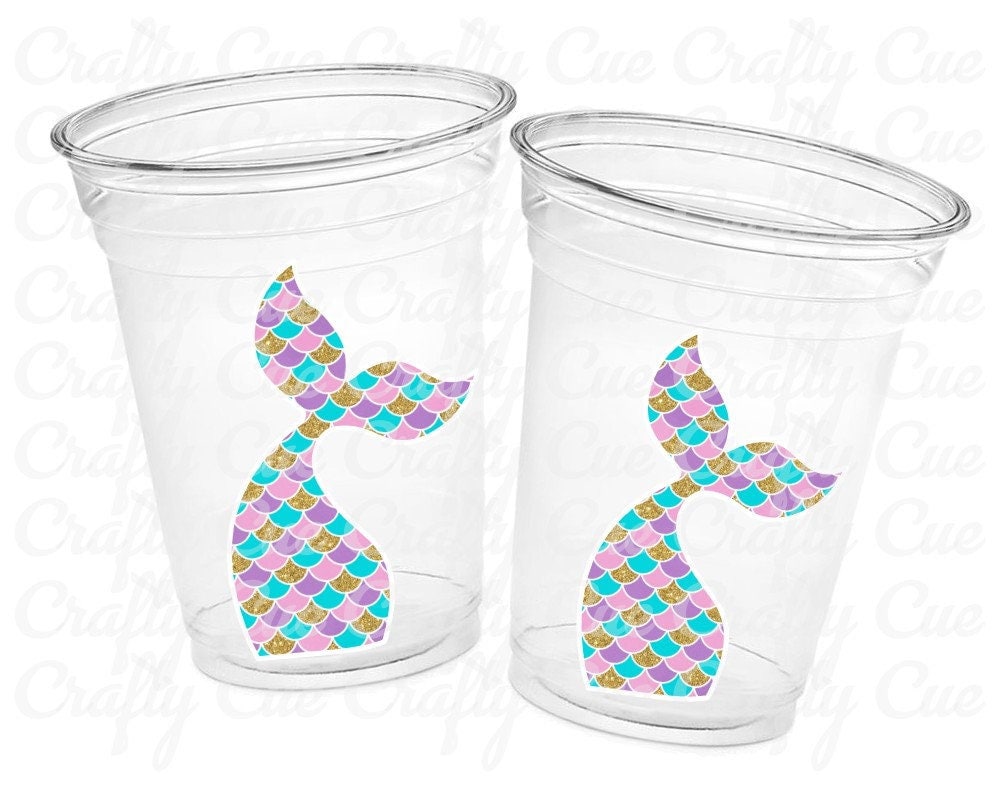 MERMAID PARTY CUPS - Mermaid Birthday Cups Mermaid Party Cups Mermaid Party Decorations Mermaid Party Favors Mermaid Mermaid Party Decor