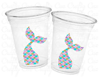 MERMAID PARTY CUPS - Mermaid Birthday Cups Mermaid Party Cups Mermaid Party Decorations Mermaid Party Favors Mermaid Mermaid Party Decor