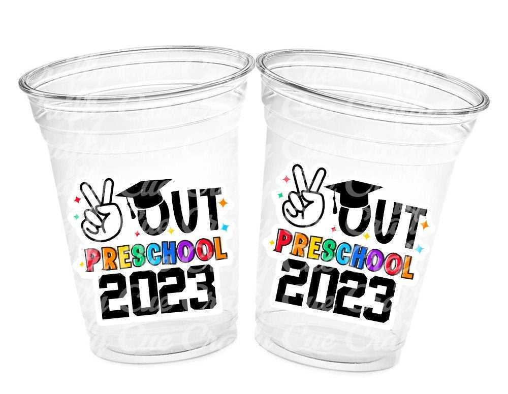 PRESCHOOL GRADUATION CUPS - Preschool Graduation Cups 2023 Preschool Cups Graduation Party Graduation 2023 Party Favors Pre-K Party Cups
