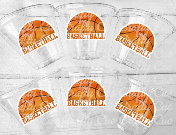 BASKETBALL PARTY CUPS - Basketball Cups Basketball Party Cups Basketball Birthday Cups Basketball Party Cups Sports Party Cups Favors