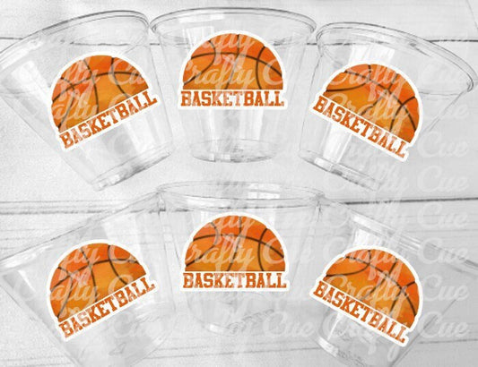 BASKETBALL PARTY CUPS - Basketball Cups Basketball Party Cups Basketball Birthday Cups Basketball Party Cups Sports Party Cups Favors