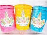 UNICORN PARTY CUPS - Unicorn Birthday Unicorn Party Unicorn Treat Cups Unicorn Party Decorations Unicorn Decorations Unicorn Party Favors