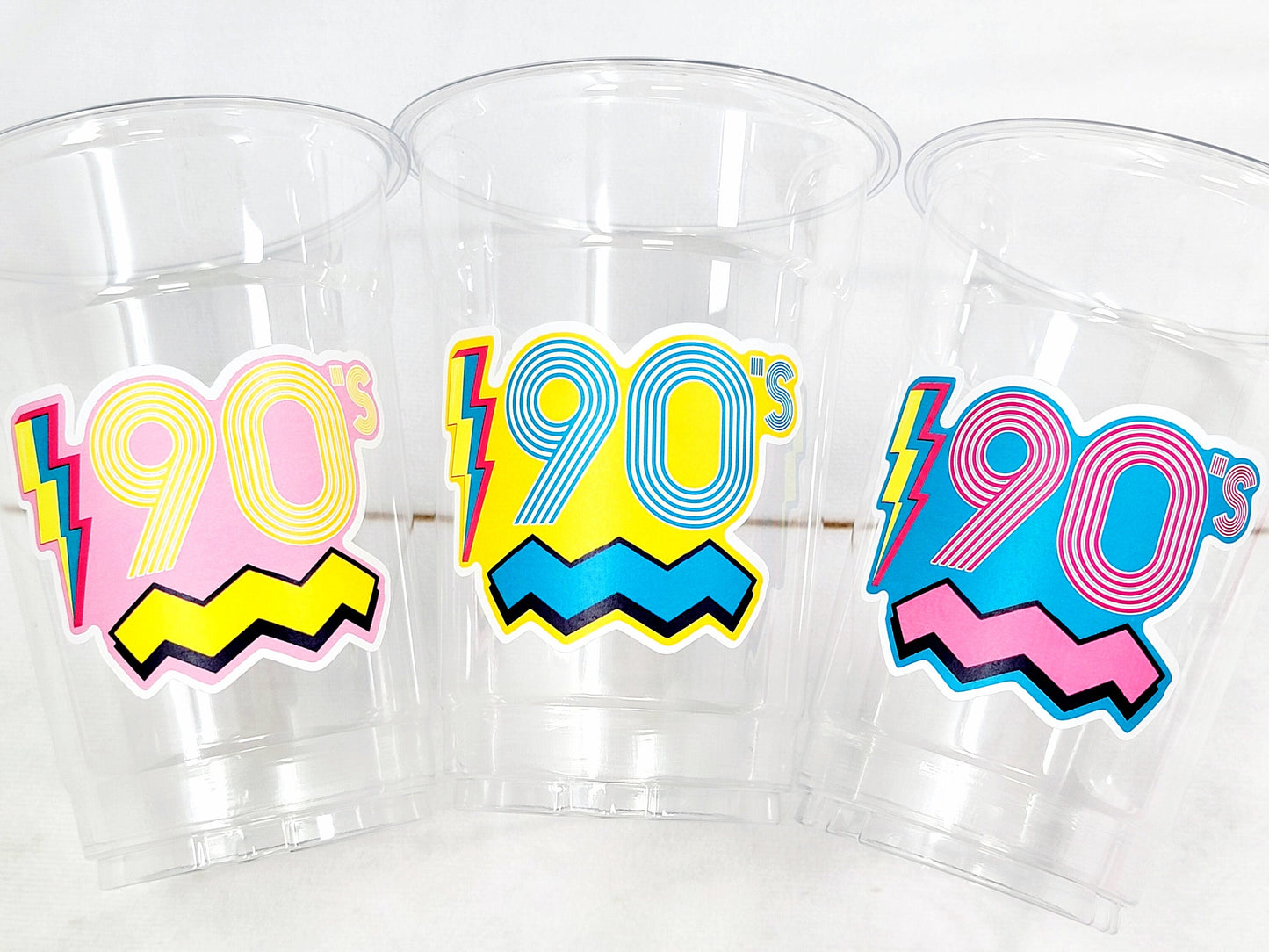 I Love the 90'S PARTY CUPS - 90's Birthday Cups 90's Party Cups 90's Decorations 90's Birthday Party 90's Birthday Party Decorations 90s