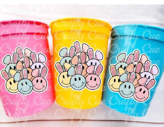 RABBIT PARTY CUPS - Easter Party Cups Rabbit Party Favors Rabbit Cups Easter Party Cups Easter Bunny Cups Easter Party Favor Cups Easter Cup