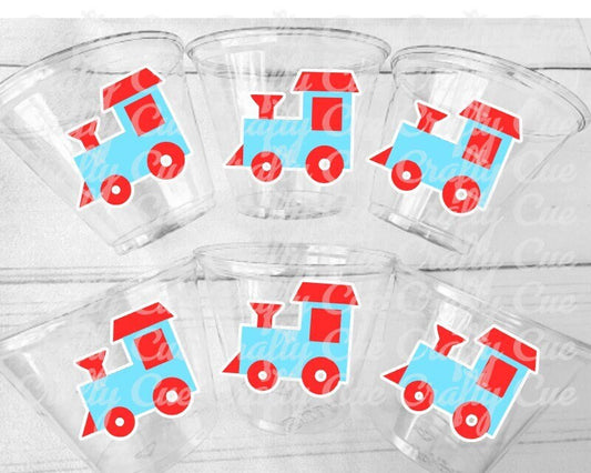 Train Cups, Train Party Favors, Train Birthday Favors, Train Party Cups, Train Birthday Decorations, Train Party Supplies