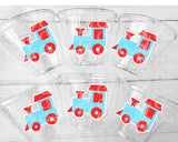 Train Cups, Train Party Favors, Train Birthday Favors, Train Party Cups, Train Birthday Decorations, Train Party Supplies