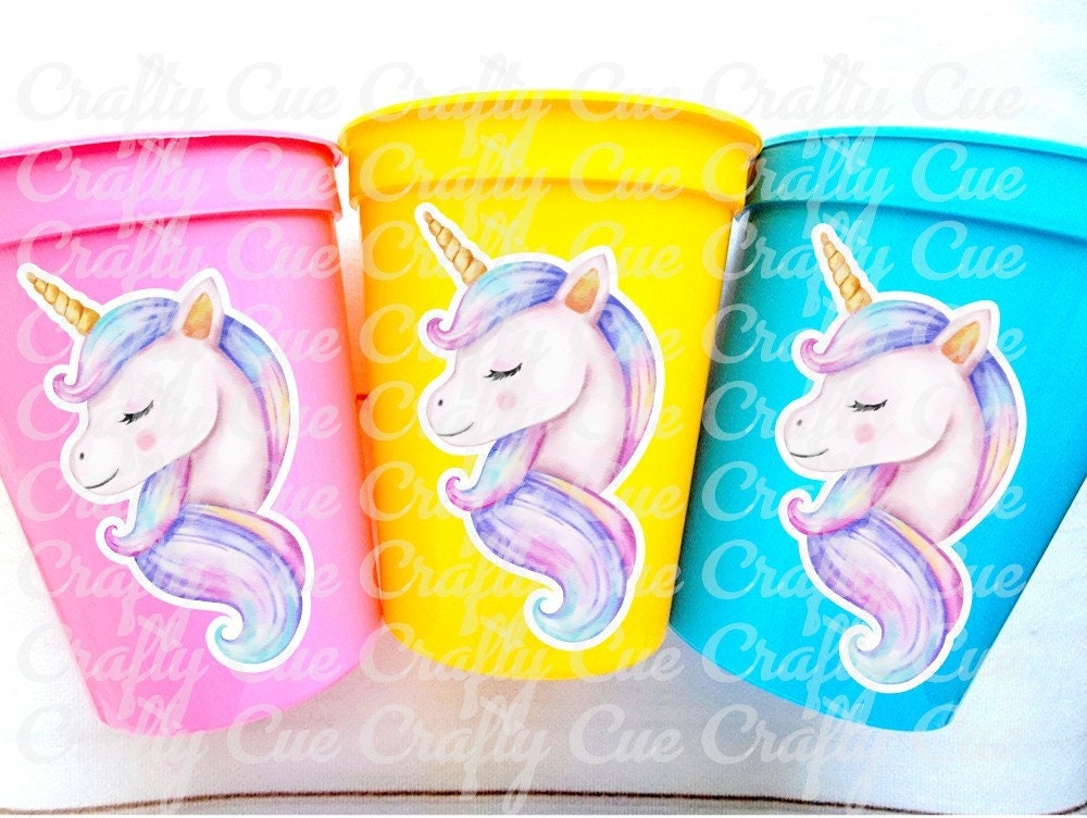 UNICORN PARTY CUPS - Unicorn Birthday Unicorn Party Unicorn Treat Cups Unicorn Party Decorations Unicorn Decorations Unicorn Party Favors