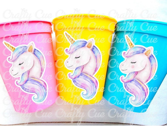 UNICORN PARTY CUPS - Unicorn Birthday Unicorn Party Unicorn Treat Cups Unicorn Party Decorations Unicorn Decorations Unicorn Party Favors
