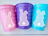 RABBIT PARTY CUPS - Easter Party Cups Rabbit Party Favors Rabbit Cups Easter Party Cups Easter Bunny Cups Easter Party Favor Cups Easter Cup