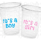 GENDER REVEAL Party Cups - Pink and Blue Party Favors It's A Boy Cups It's A Girl Cups Gender Reveal Gender Reveal Decorations Baby Shower