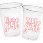 GIRL BABY SHOWER Party Cups - It's a Girl Party Cups Baby Girl Party Cups Pink Baby Shower Cups Pink and Gold Baby Shower Favors Decorations
