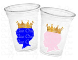 PRINCE OR PRINCESS Party Cups -Gender Reveal Party Cups Prince Baby Shower Princess Baby Shower Gender Reveal Decorations He or She Favors