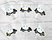 POLICE PARTY CUPS - Emergency Vehicles Birthday Party Decorations Police Birthday Party Cop Party Cups Police Party Favors Cop Party Favors