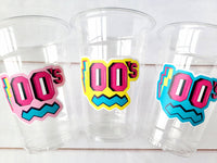 Back to the 2000'S PARTY CUPS 00's Birthday Cups 2000's Party Cups 00's Decorations 00s Birthday Party 00's Birthday Party Decorations 2000s