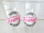 13th Birthday Party Cups - Warning Official Teenager Teenager Party Cups 13th birthday Party Favors 13th Party Decorations 2010 Birthday