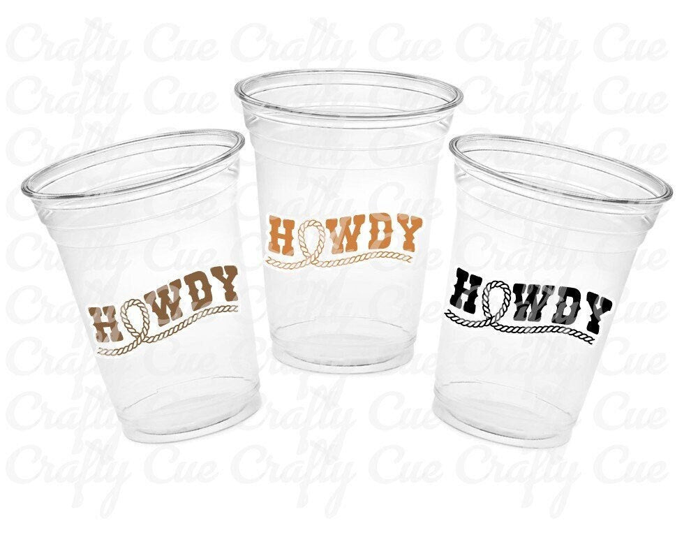 COWGIRL PARTY CUPS - Cowboy Party Cups Cowgirl Cups Cowgirl Party Decorations Cowgirl Bachelorette Party Cowgirl Hat Birthday Rodeo Party