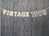 VINTAGE 1993 BANNER 30th Birthday Banner 1993 Banner 1993 Party Decorations 30th Party Decorations 30th Party Banner 30 Birthday Party 90S