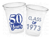 CLASS OF 1973 Cups 1973 Class Reunion Cups 50th Class Reunion Cups Class of 1973 Party Favors Class Reunion Favors 50th Class Reunion Favors