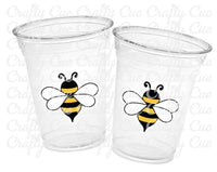 BEE PARTY CUPS - Bee Baby Shower Cups BaBee Shower Cups Sweet as can Bee Bumble Bee Party Favors Bee Decorations Bee Party Supplies Favors